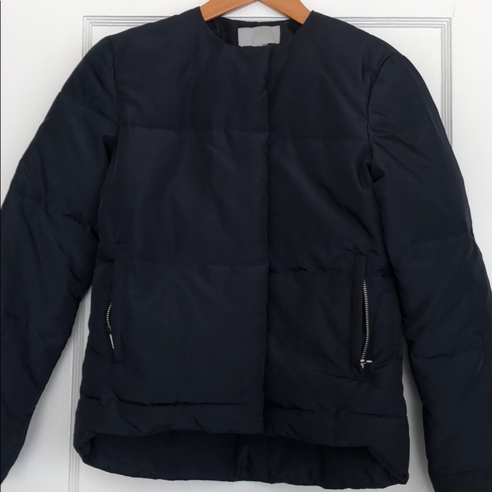 H&M Navy blue puff jacket